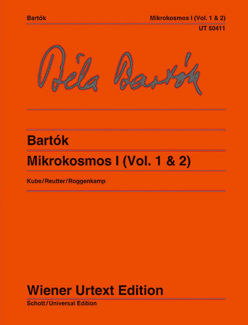 Partitura de los Mikrokosmos de Bartok en la editorial Wiener Urtext.